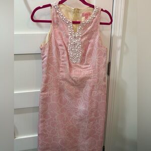 Lilly Pulitzer Pink Beaded Dress
